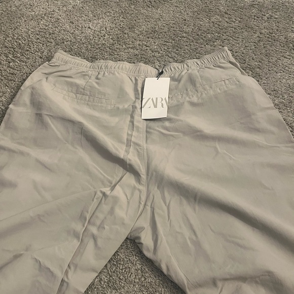 NWT Zara Grey Adjustable Cargo Pants XL - Picture 4 of 5
